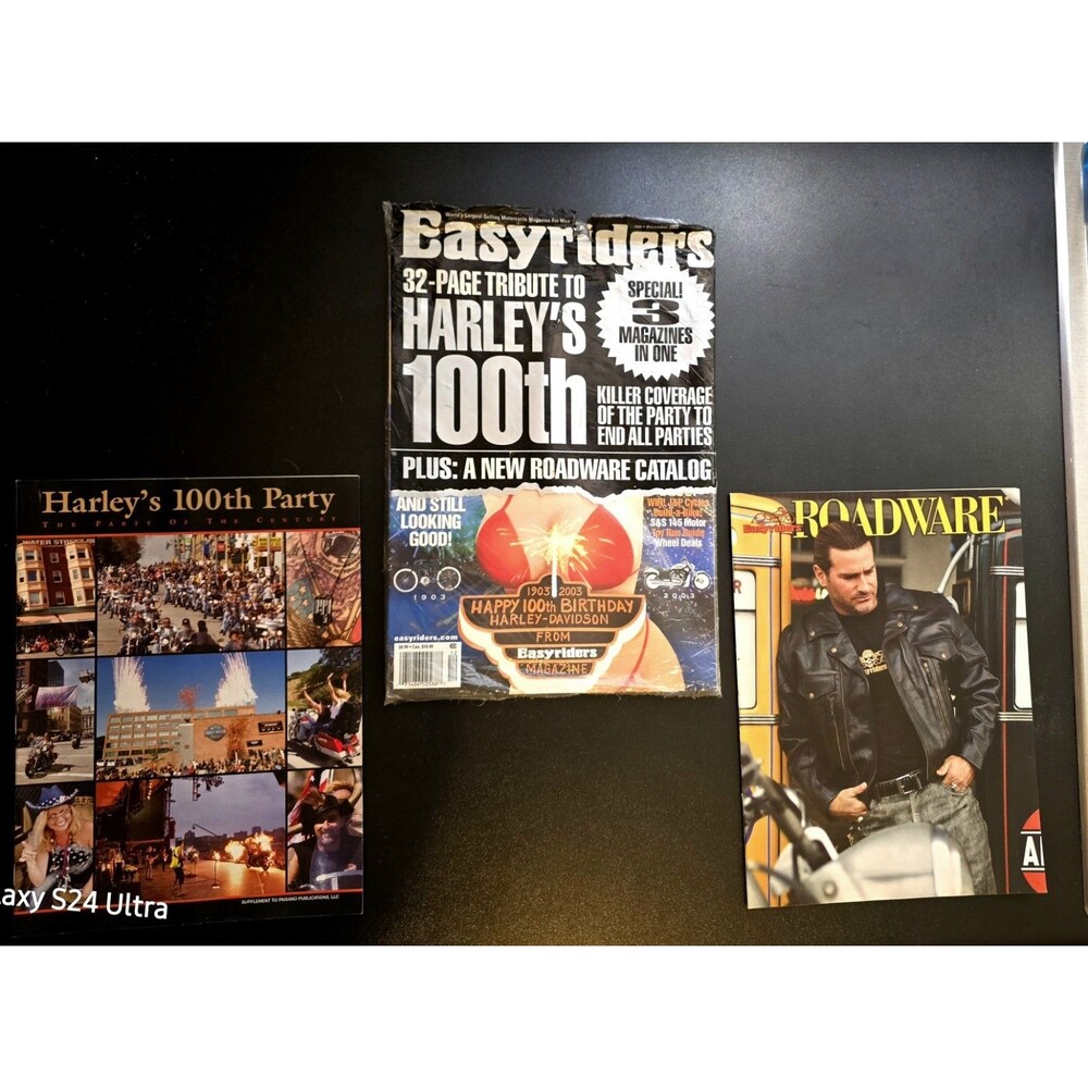 Easy Rider's 32 Page Tribute To Harley's 100th 1903-2003 Magazines &Roadware Cat